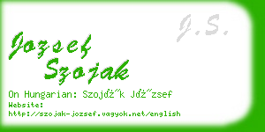 jozsef szojak business card